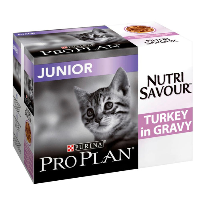 PRO PLAN® Junior NUTRISAVOUR Turkey in Gravy Wet Cat Food 85g